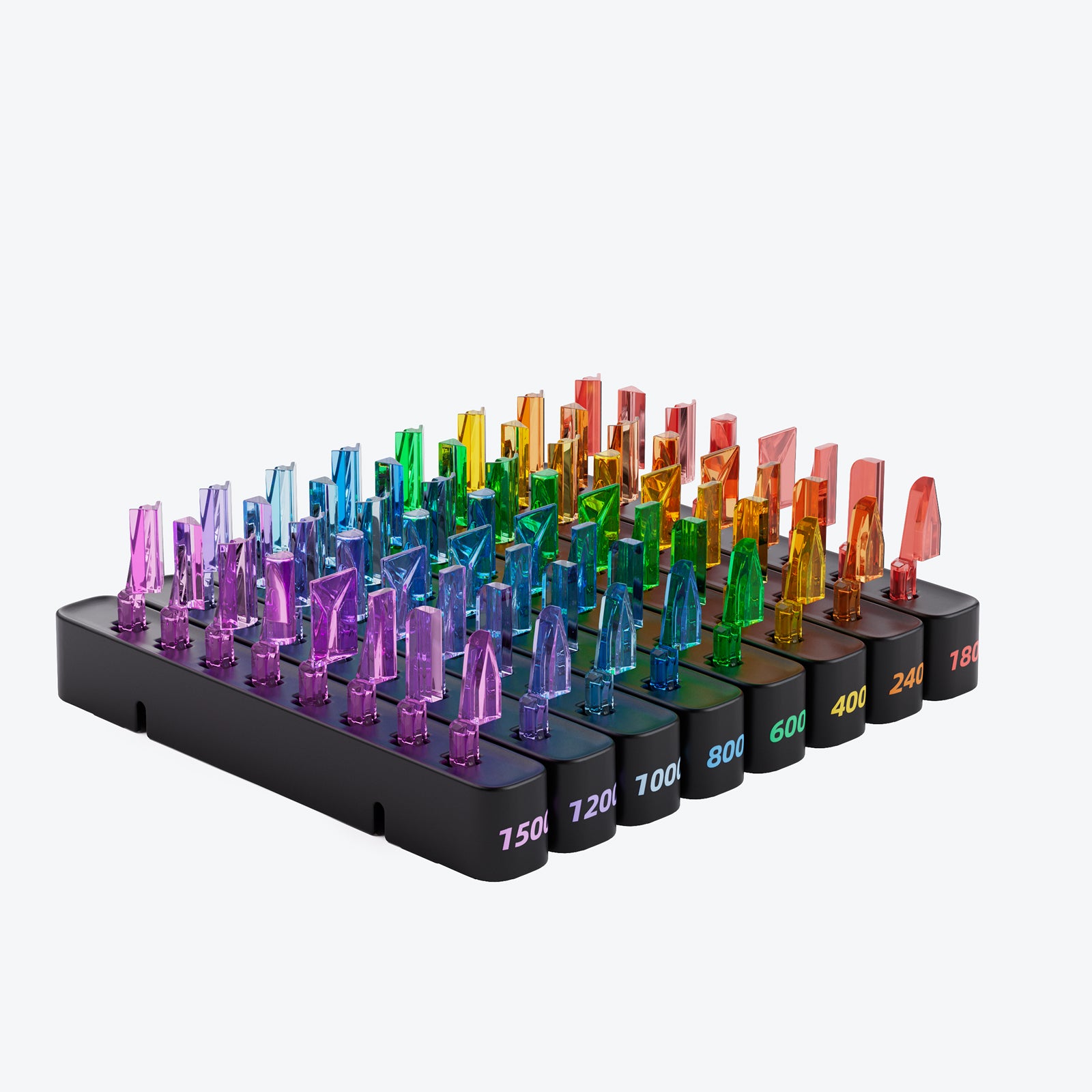 64pcs Multicolored Sanding Head Collection
