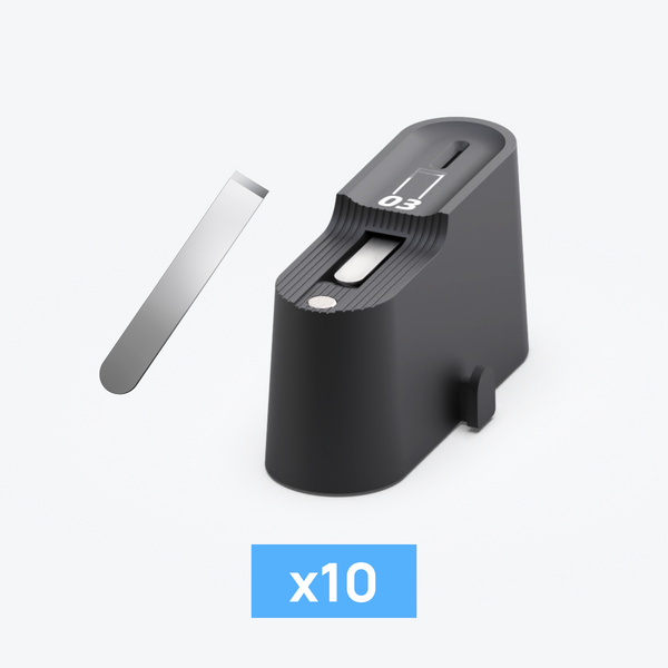 Chisel Blade With Safety Dispenser