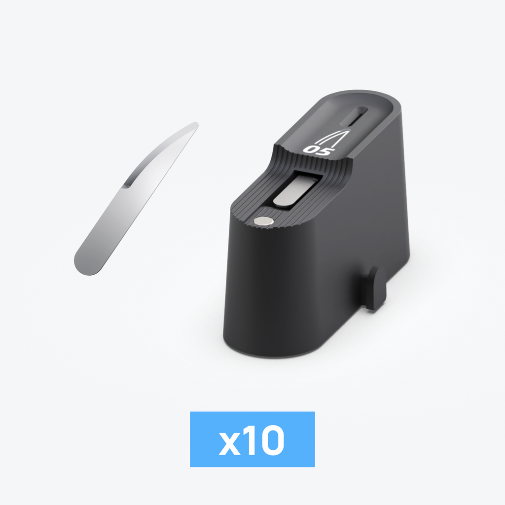 Curved Blade 10pcs Safety Dispenser