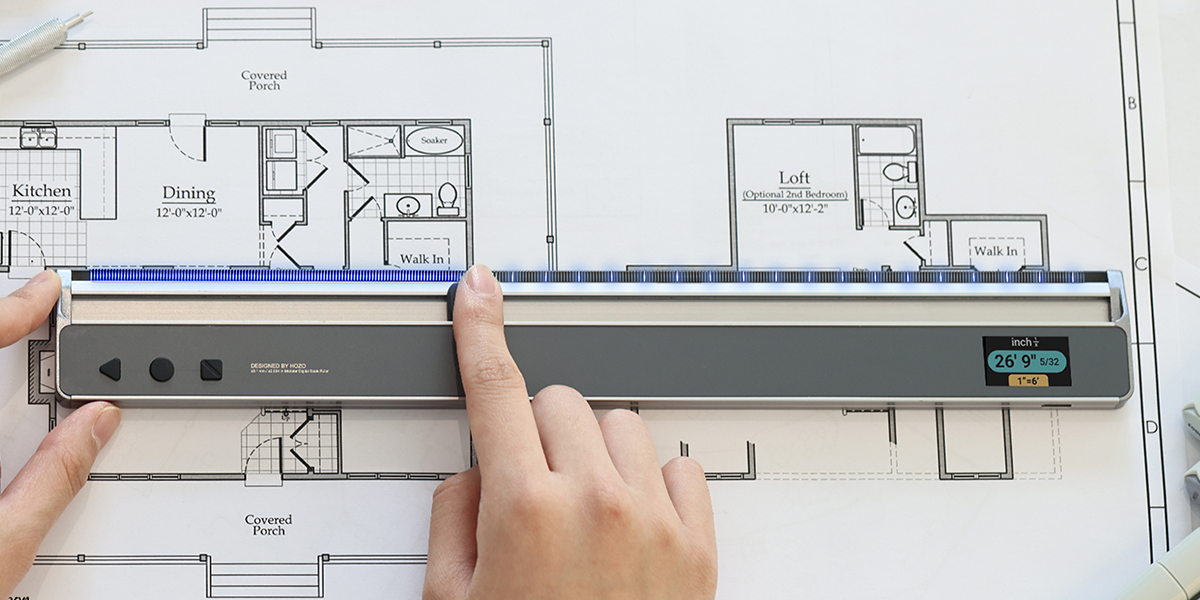 NeoRuler: Smart Digital Measuring Scale Ruler - HOZO Design