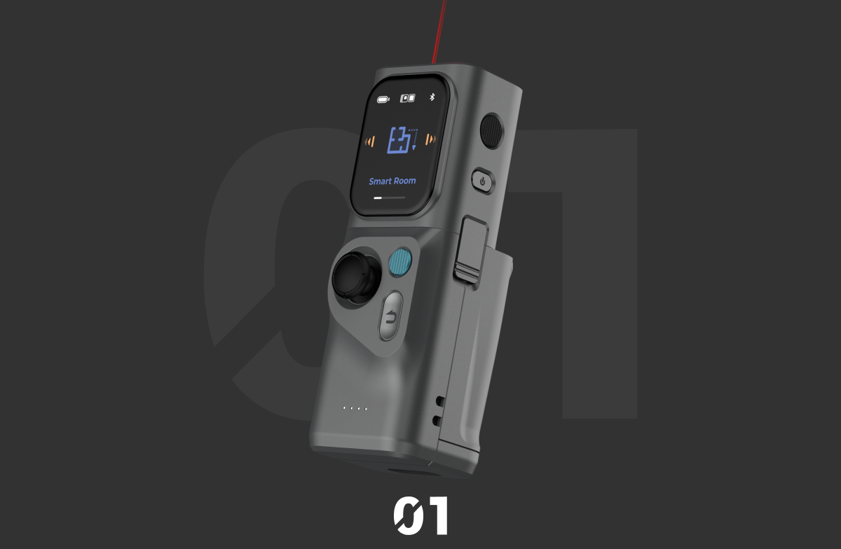 M-Cube: Modular Laser Level & Measuring Scale Ruler - HOZO Design