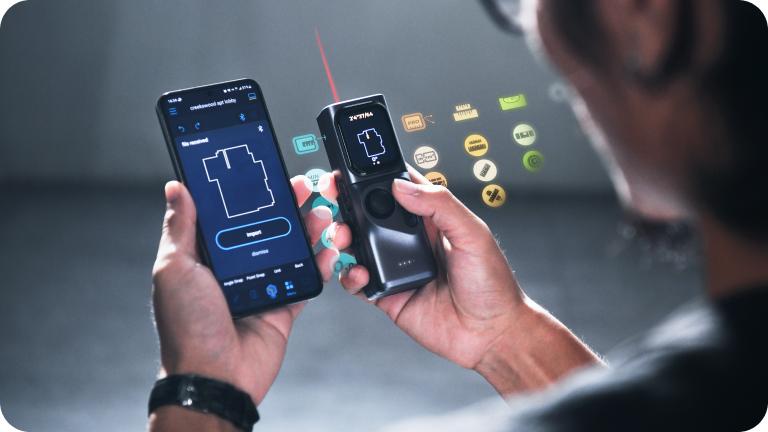 M-Cube: Modular Laser Level & Measuring Scale Ruler - HOZO Design