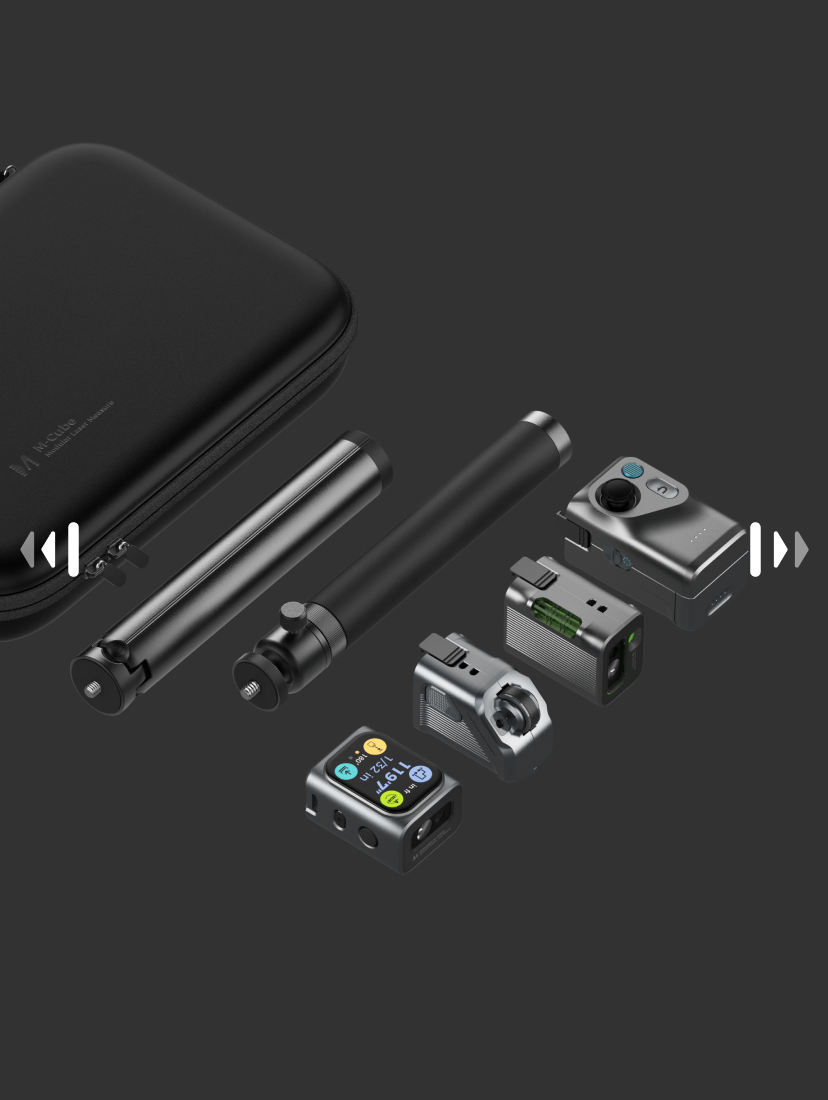 M-Cube: Modular Laser Level & Measuring Scale Ruler - HOZO Design