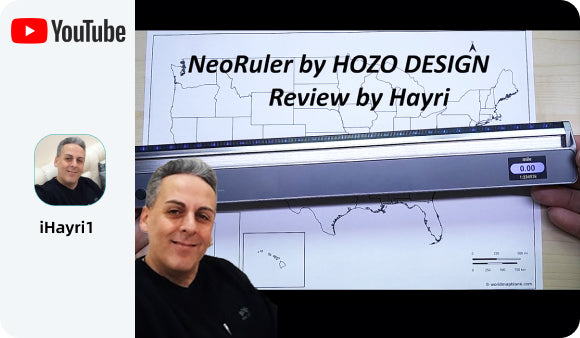 Hozo Smart Ruler NeoRuler: Smart Digital Measuring Scale Ruler - HOZO Design
