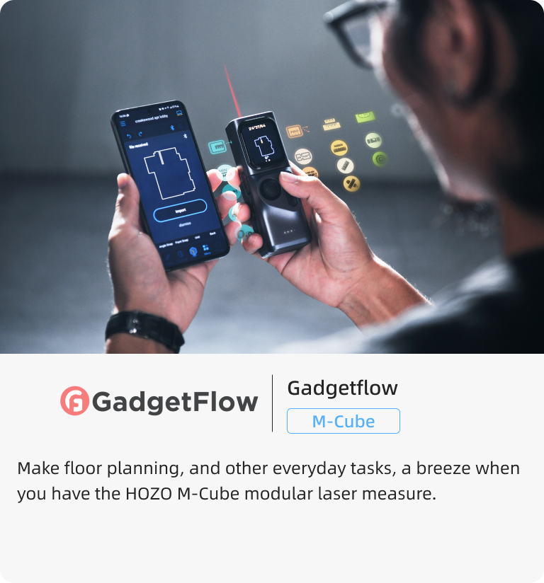Hozo Smart Ruler HOZO Design - Future of Laser Measure Tool and Digital Ruler