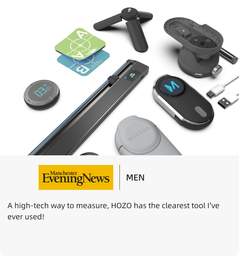 Hozo Smart Ruler HOZO Design - Future of Laser Measure Tool and Digital Ruler