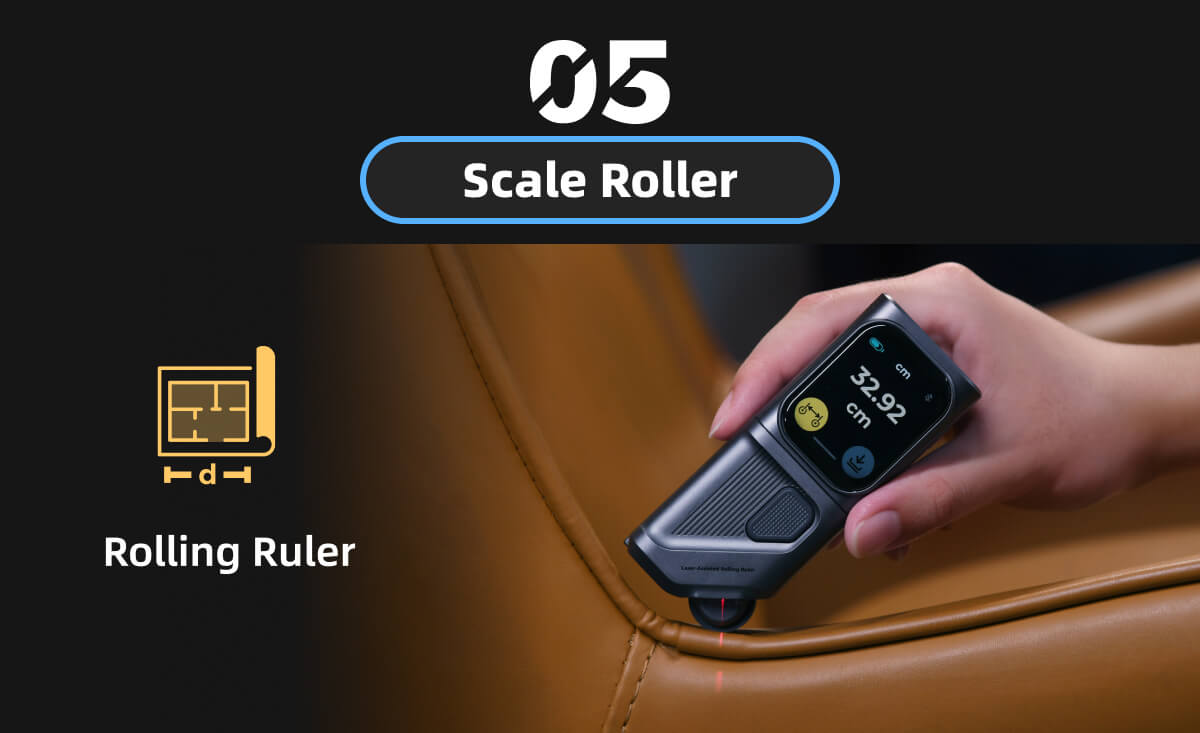 Hozo Smart Ruler M-Cube 05 Scale Roller: Smart Rolling Scale Ruler - HOZO Design