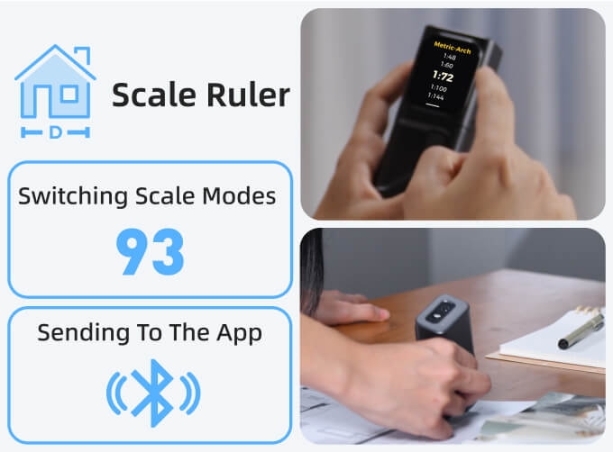 Hozo Smart Ruler M-Cube 05 Scale Roller: Smart Rolling Scale Ruler - HOZO Design