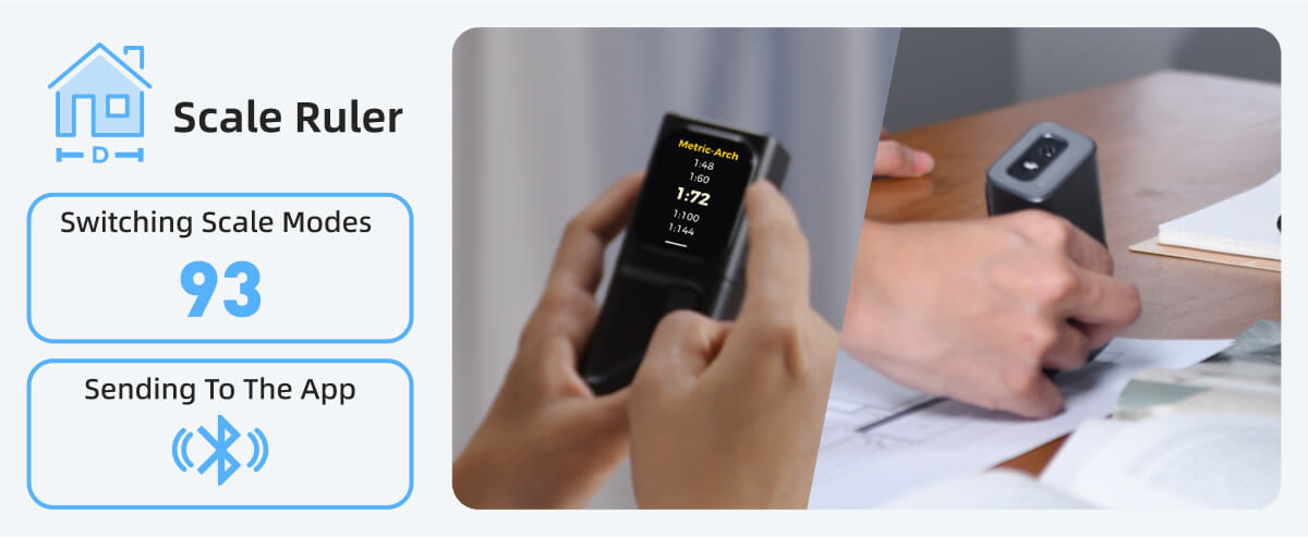 Hozo Smart Ruler M-Cube 05 Scale Roller: Smart Rolling Scale Ruler - HOZO Design
